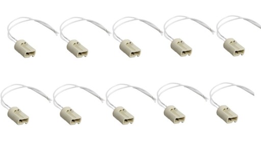 10x keramická objímka pre G9 halogénová LED s káblom Ecolight EC79639