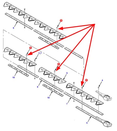 71386951 Skrutka krovinorezu M6 x 18 AGCO