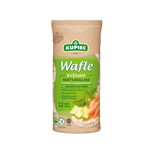 Kupiec ryžové oblátky natural 120 g