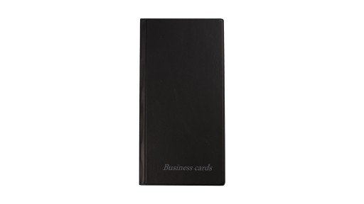 Vizitkár 120x240mm 96 vizitiek Biurfol Black WI-02