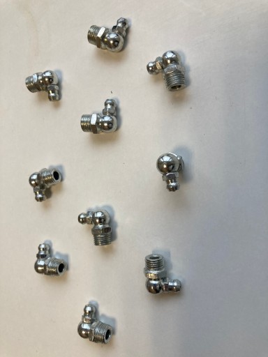 Maznička KALAMITKA M10x1 90 stupňov DIN 71412A x10