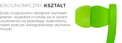 PS LTC slúchadlá do uší LTC62 zelené