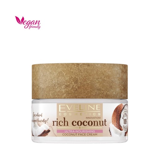 Krém na tvár Eveline Cosmetics Rich Coconut