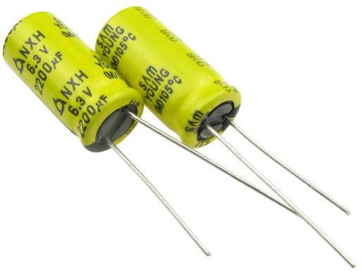 Elektrolytický kondenzátor 2200uF/6,3V LOW ESR SamYoung NXH 10x21mm / 4147