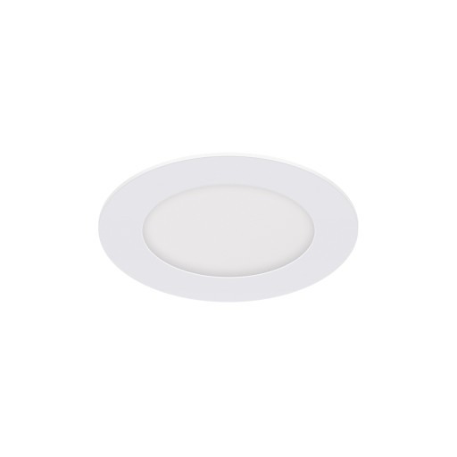 STRUHM SLIM zápustné stropné svietidlo, biele, 6W, 12cm, farba studená