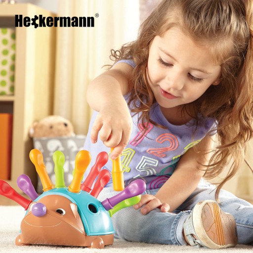 HRAČKA TRIEĎOVAČ JEŽKA VZDELÁVACIE HÁDANKY MONTESSORI PUZZLE