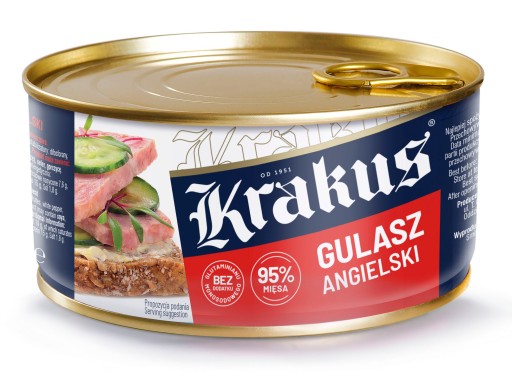 ANGLICKÝ DUŠENÝ KRAKUS Z konzervy 300g
