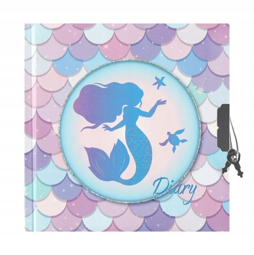 ZAMKNUTÝ DENNÍK NOTEBOOK MERMAID OMBRE MERMAID FOR A DIEVČAT