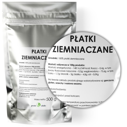 ZEMIAKOVÉ VLOČKY, zemiaková kaša, 500g