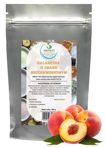 BROSKYŇOVÁ PRÍCHUŤ ŽELÉ, 0,5KG BROSKYŇOVÁ PRÍCHUŤ 500G