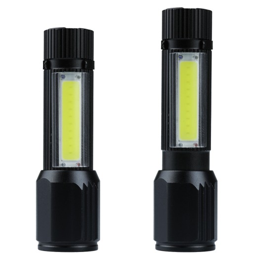 MALÁ LED TAKTICKÁ BATERKA XPE CREE COB ZOOM USB