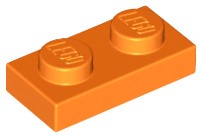 LEGO 3023 TANIER 1x2 Oranžová 6225 28653 NOVINKA