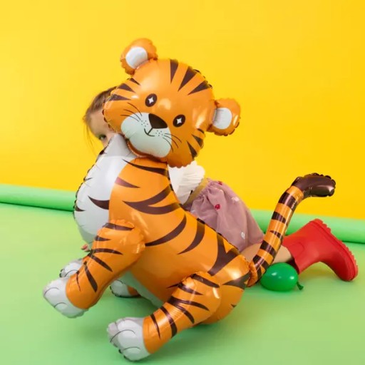 Narodeninové balóny Ročný TIGER Zvieratá Safari ZOO stojace 58cm 1ks