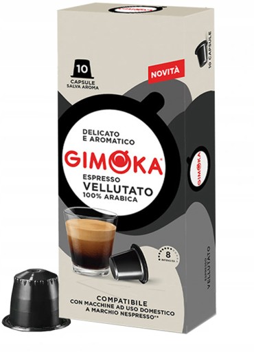 GIMOKA VELLUTATO pre systém NESPRESSO, 10 kapsúl