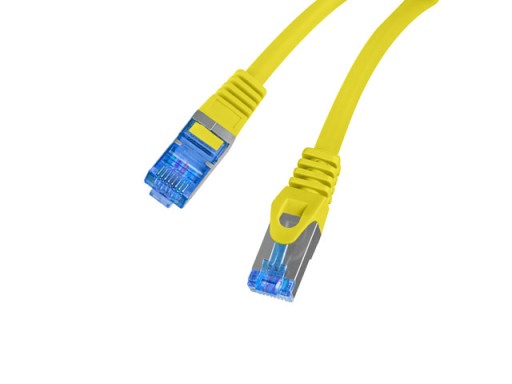 PATCHCORD KÁBEL CAT.6A S/FTP 0,25M ŽLTÝ LANBERG