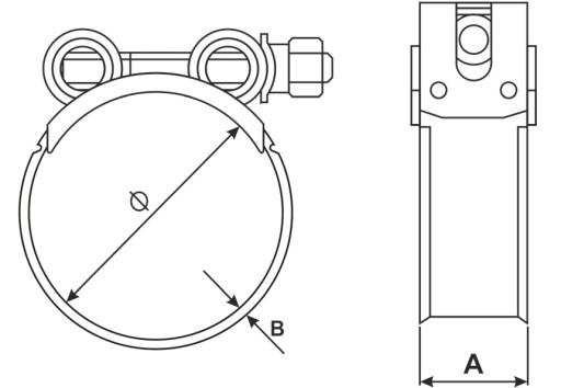 Mini GBS W1 skrutkovacia svorka 8-10mm POZINK