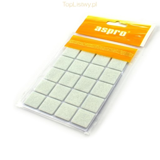 SAMOLEPIACIE PLSTENÉ PODLOŽKY 20x20MM BIELE 20