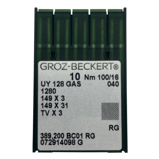 IHLY OMIETKY GROZ-BECKERT UY 128 PLYN 100/16 R-sharp OP 10 KS