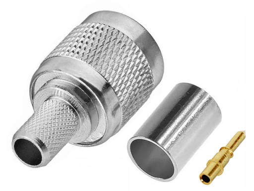 Zástrčka TNC 75 Ohm nalisovaná na kábel RG-6