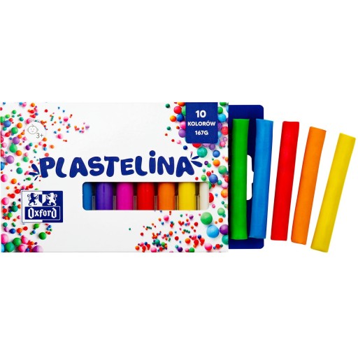 Plastelína OXFORD 10 farieb, 2 balenia