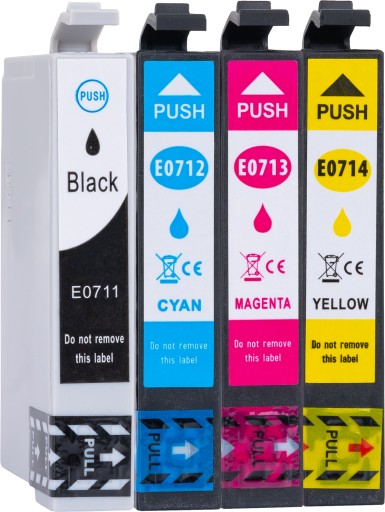 4x ATRAMENT PRE EPSON Stylus SX215 SX218 D78 DX7450