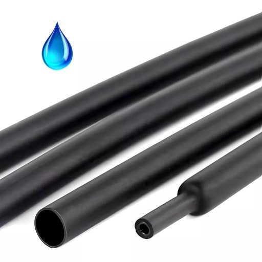 3,2 mm zmršťovacia trubica s čiernym lepidlom