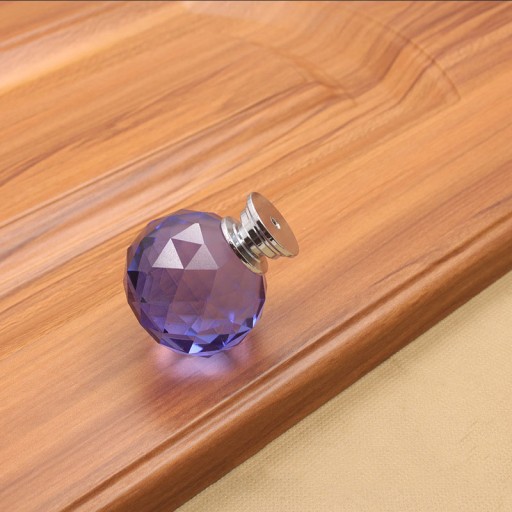 KRIŠTÁĽOVÝ NÁBYTOK Úchytka 30mm BLUE CRYSTAL glamour
