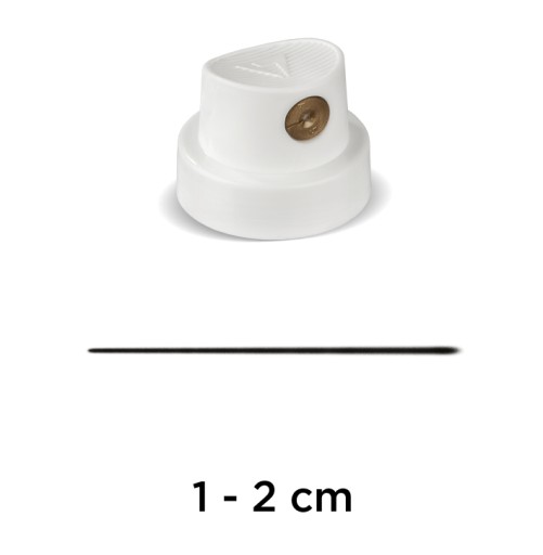 TENKÁ TRYSKA Z BIELAHO ZLATA 1-2 cm STREKOVACÍ NÁSTOK