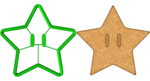 Forma na vykrajovanie Mario Bros Super Star Star 15