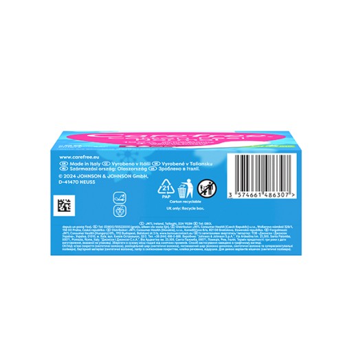 CAREFREE Cotton Feel Normal slipové vložky s vôňou aloe 56 ks