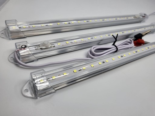LED pásová nábytková lampa 30cm 12V STUDENÁ BIELA s vypínačom