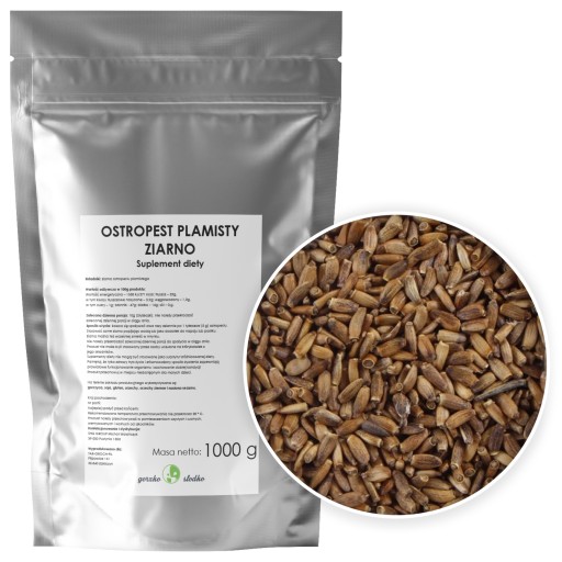 Ostropestrec mariánsky Zrná ostropestreca 1kg