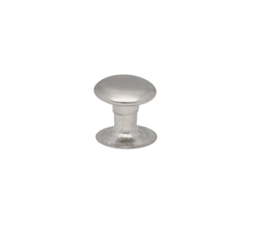 Kožené nity, strieborné cvočky 6x6 mm 100 ks
