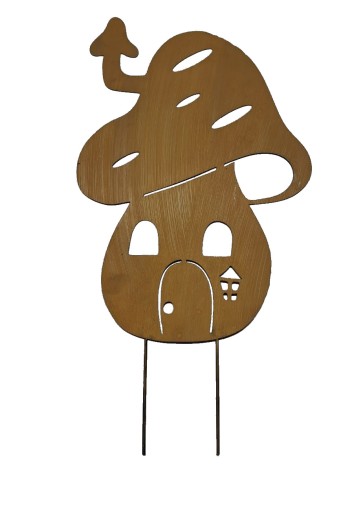 Elf House Decoration Záhradná dekorácia A-board Corten Effect Large