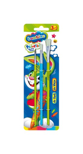 ŠTETCE NA FARBU A LEPIDLO - BAMBINO 3 KS.