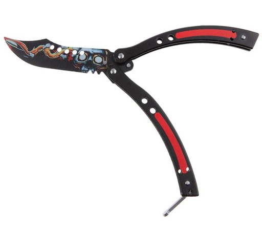 Tréningový nôž BALISONG CS:GO BUTTERFLY