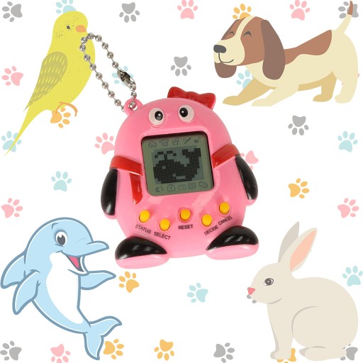 Hračka Tamagotchi, elektronická hra na zvieratká, ružová