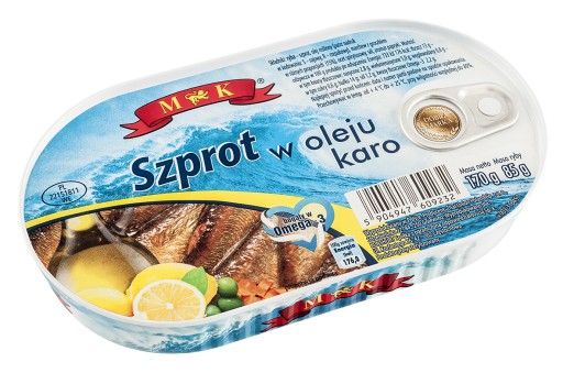 Šproty v Karo oleji 170g MK