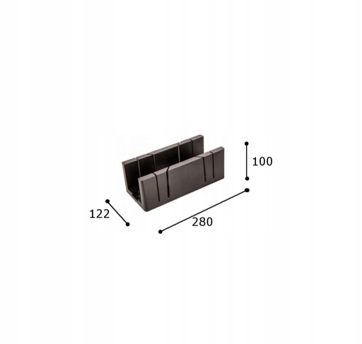 Plastový pokosový box 220 x 45 x 55 mm