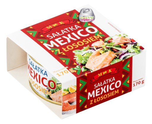 Mexický šalát s lososom 170g MK