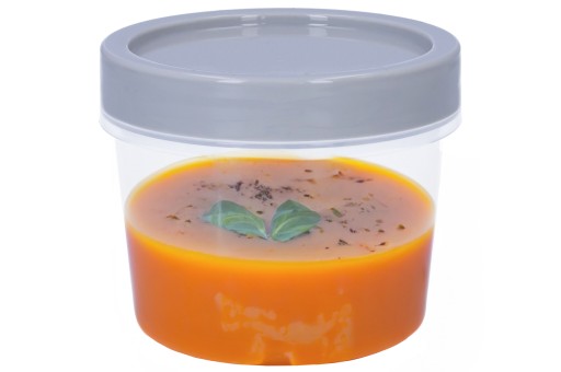 NÁDOBA NA POLIEVKU 300ml uzáver na šalátový dressing s uzáverom s tesnením