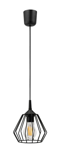 LED E27 LED LUSTRE ZÁSADNÉ LAMPY, NASTAVITEĽNÉ 0-100cm, TIIETO HLINÍK