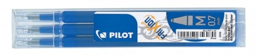 Pilot FRIXION 0,7 Modrá náplň do guľôčkového pera 3 ks