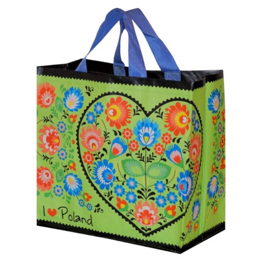 Nákupná taška 24L 35x20x35 Folklórna 1ks limetky