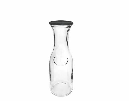 KARAFA 500ml na víno, vodu, džús, S viečkom, uzavretý, univerzálny pohár