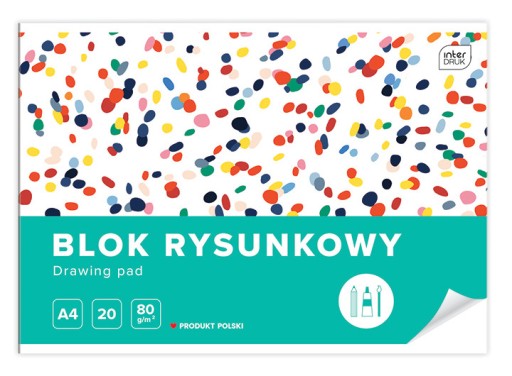 A3 Podložka na kreslenie, 20 bielych listov, Interprint