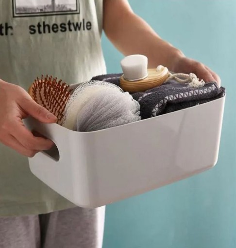 NÁDOBNÝ KOŠÍK JOY organizér na korenie 23x15,5x10 BIELY
