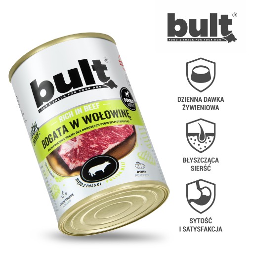 BULT PREMIUM MOKRÉ KRMIVO PRE PSA HOVÄDZIE 400G