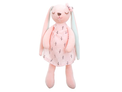 Plyšový maskot ružového králika, 35 cm