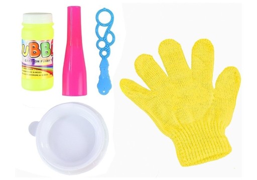 Sada mydlových bublín Magic Glove Yellow